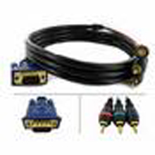 Component Video to DVI-I Cable 6' - Click Image to Close